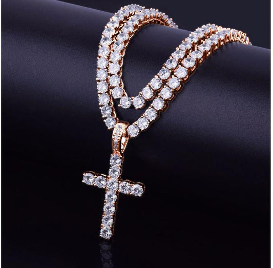 Galore 3MM CZ Tennis Chain & Pendant Bundle