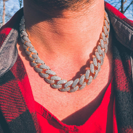 18MM CZ Cuban Link Chain | Gold Plated | 18"-24"