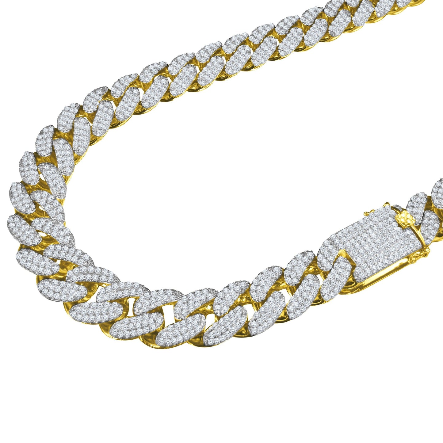 18MM CZ Cuban Link Chain | Gold Plated | 18"-24"