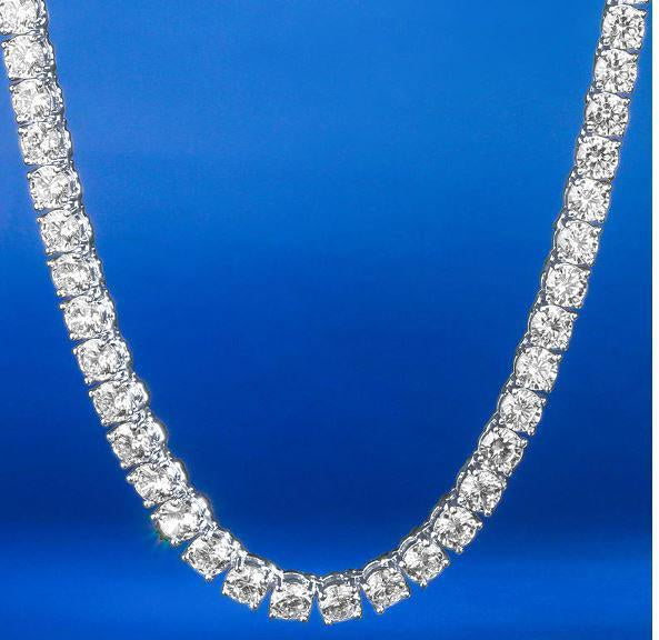 Silver 12MM Cuban & Tennis Chain Bundle Set (4 Pieces)