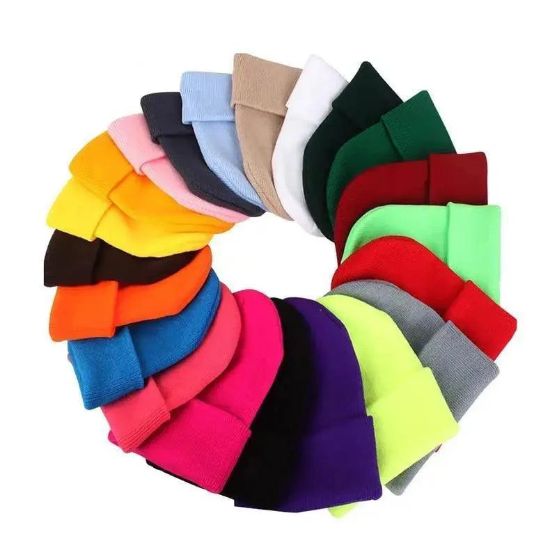 Candy Color Knit Beanie Hat | Unisex
