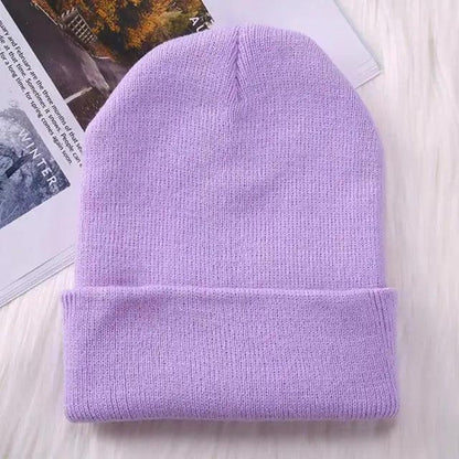 Candy Color Knit Beanie Hat | Unisex