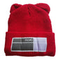 Double Pompom Knit Beanie Hat for Women