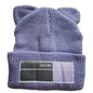 Double Pompom Knit Beanie Hat for Women