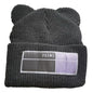 Double Pompom Knit Beanie Hat for Women