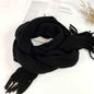 Wool Tassel Striped Shawl Scarf