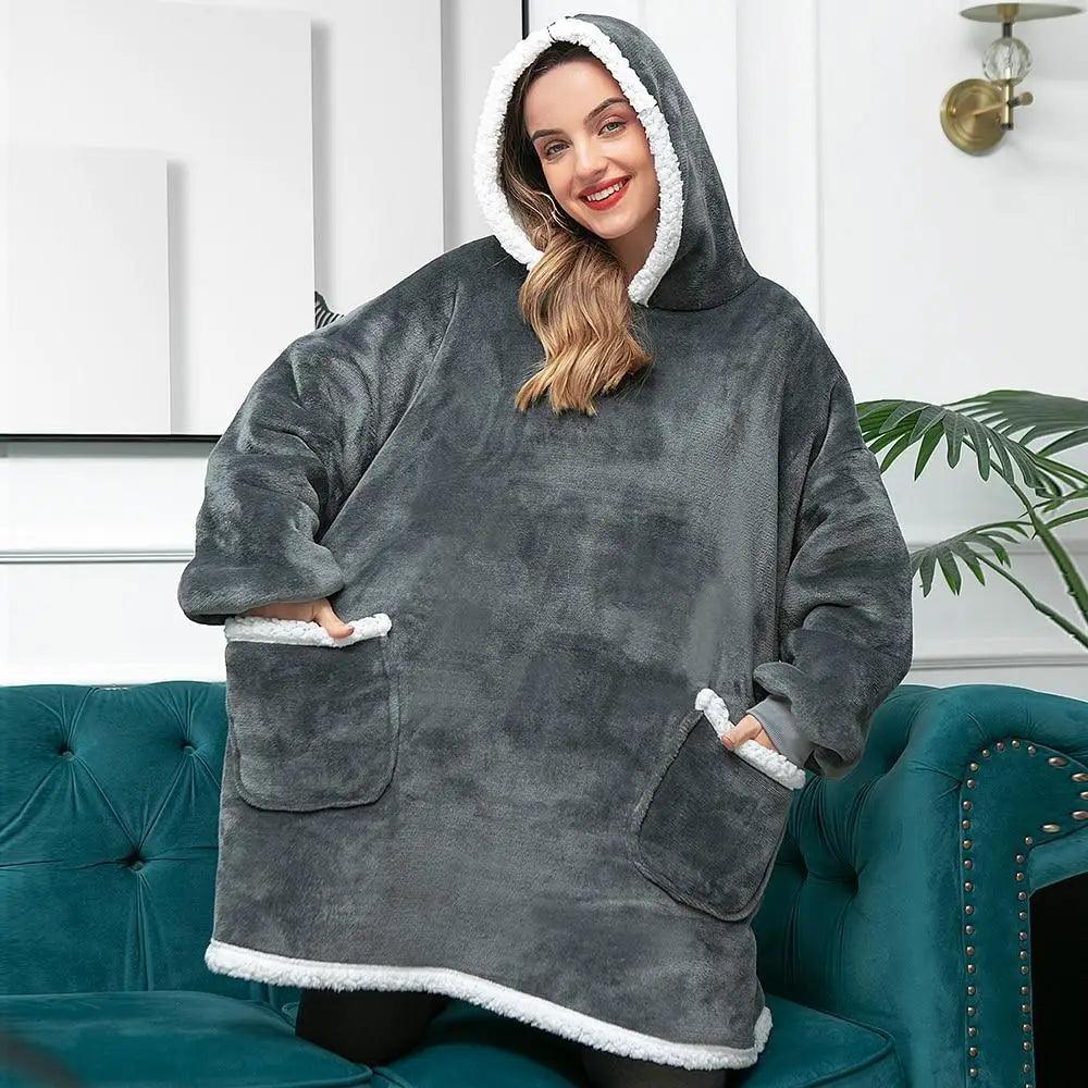 Oversized Wearable Blanket Hoodie