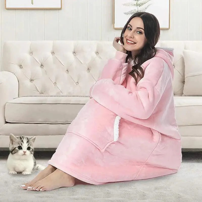 Oversized Wearable Blanket Hoodie