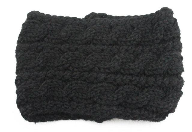 Knit Crochet Ear Warmer Headband