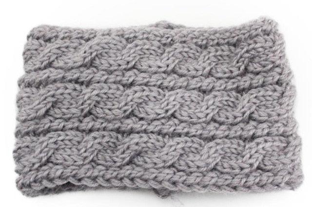 Knit Crochet Ear Warmer Headband