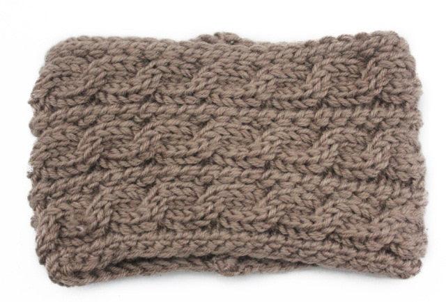 Knit Crochet Ear Warmer Headband