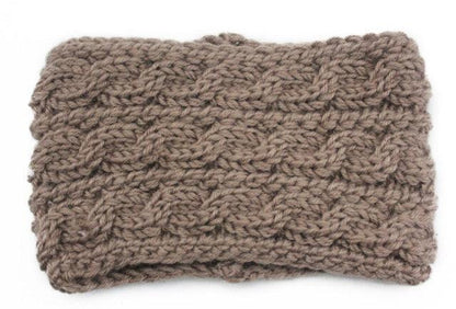 Knit Crochet Ear Warmer Headband