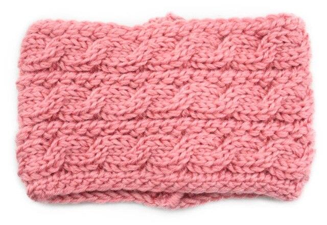 Knit Crochet Ear Warmer Headband