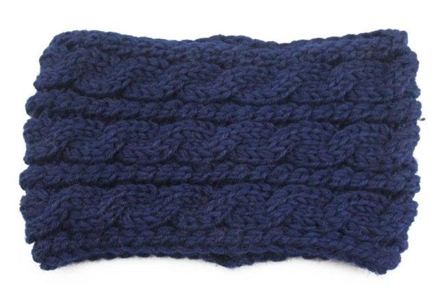 Knit Crochet Ear Warmer Headband