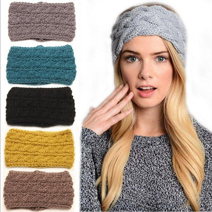 Knit Crochet Ear Warmer Headband