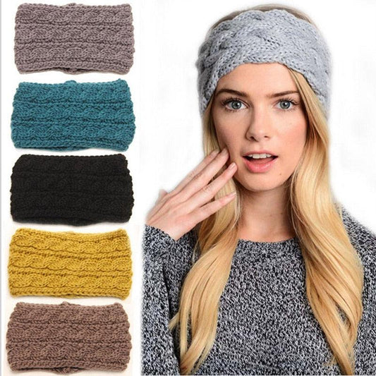 Knit Crochet Ear Warmer Headband