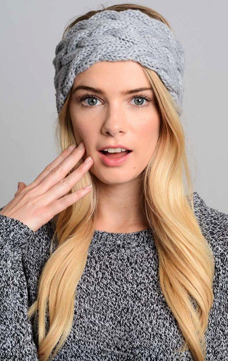 Knit Crochet Ear Warmer Headband