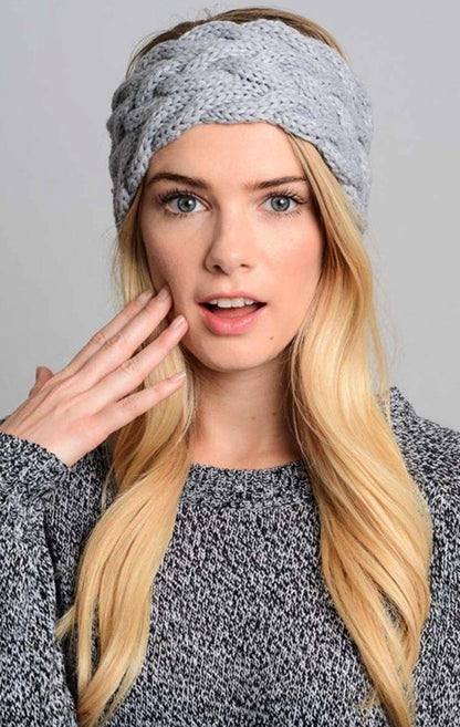 Knit Crochet Ear Warmer Headband