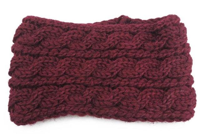 Knit Crochet Ear Warmer Headband