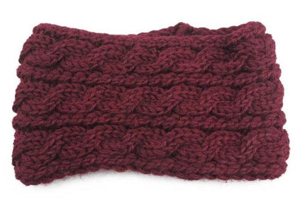 Knit Crochet Ear Warmer Headband